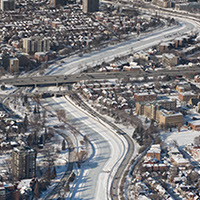 Photo arienne du Canal Rideau